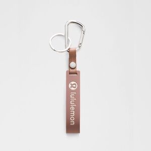 Lululemon Pink Silicone Keychain